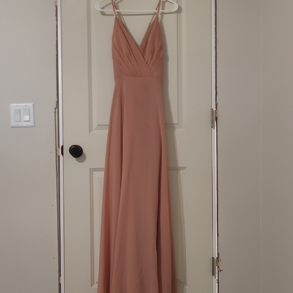 Desert Coral David's Bridal Formal Dress Size 0 - Picture 2 of 6